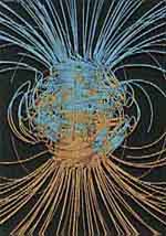 obraz pola magnetycznego Ziemi